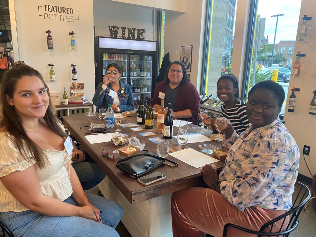 Attendees at the CLAA Worcester Pride Week Wine Tasting Event