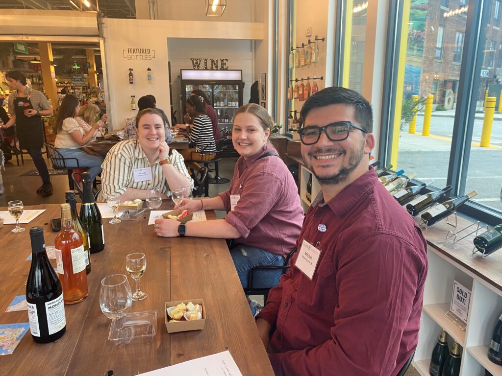 Attendees at the CLAA Worcester Pride Week Wine Tasting Event