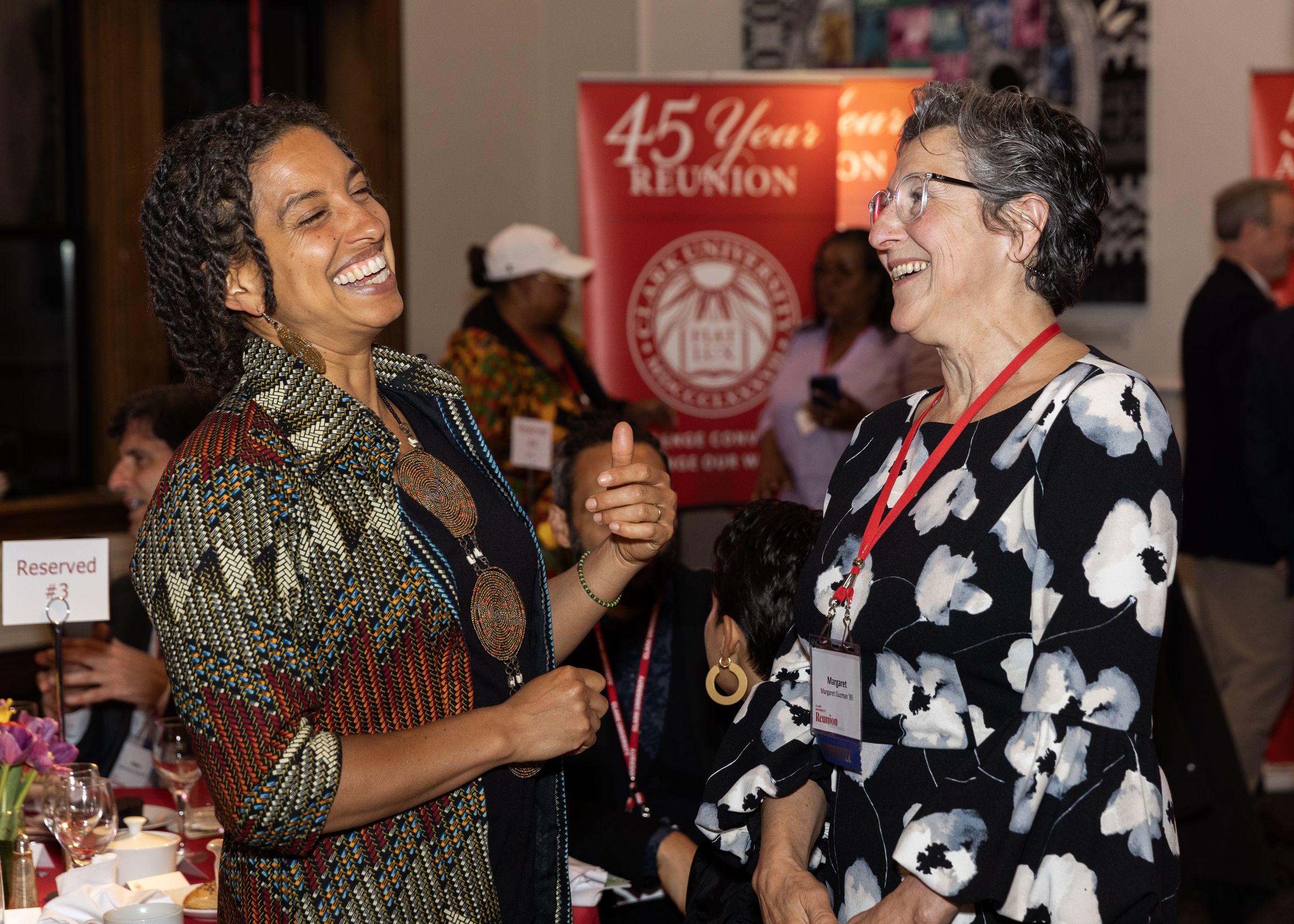 alumni members at 45th year reunion
