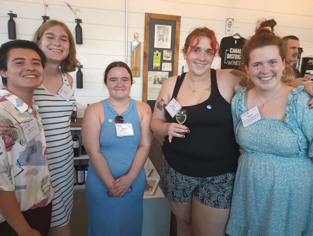 Student guests including Maire Geoghegan '24, Co-President of SARC