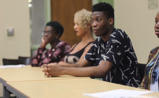 students speaking
