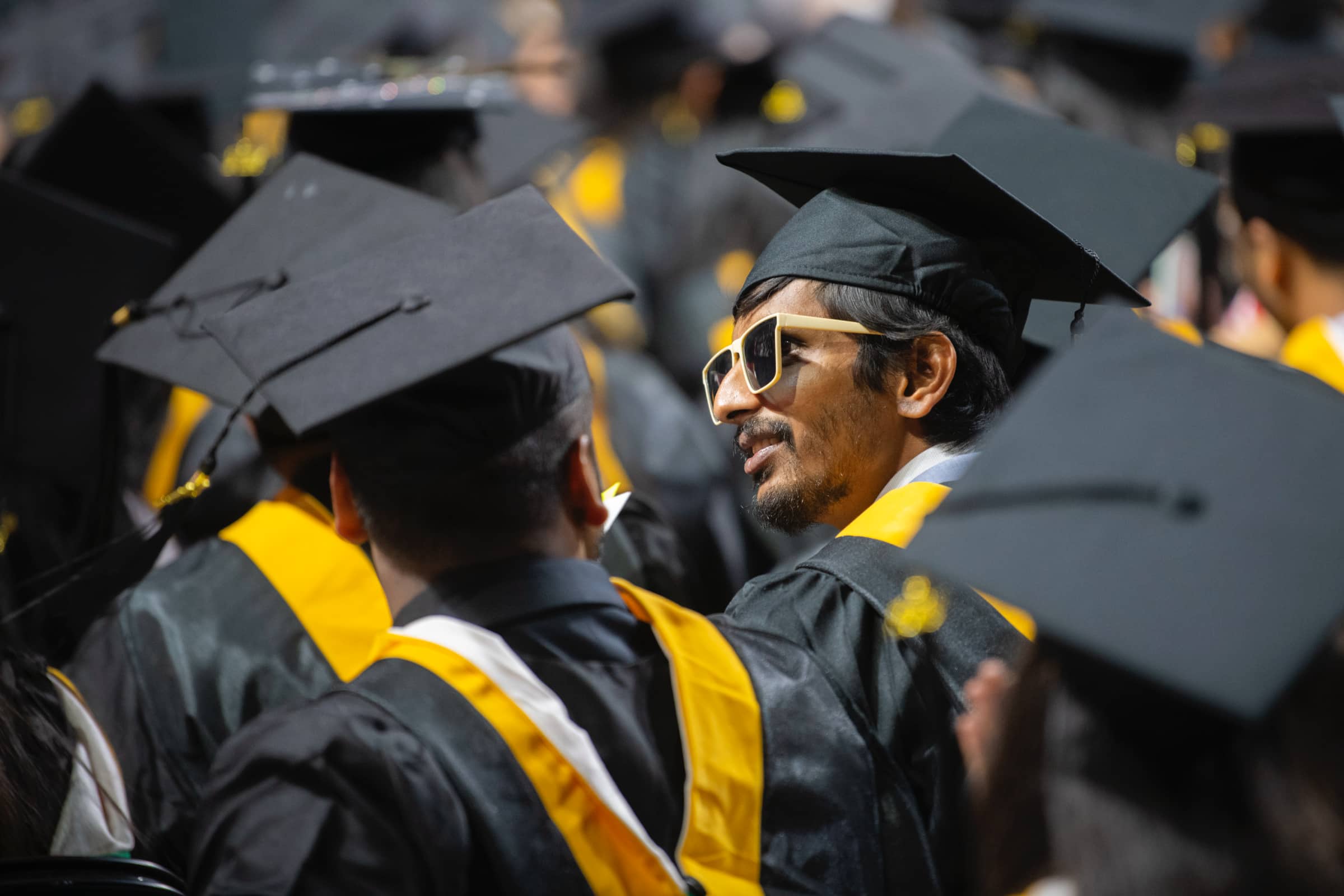 graduates awaiting the ceremony