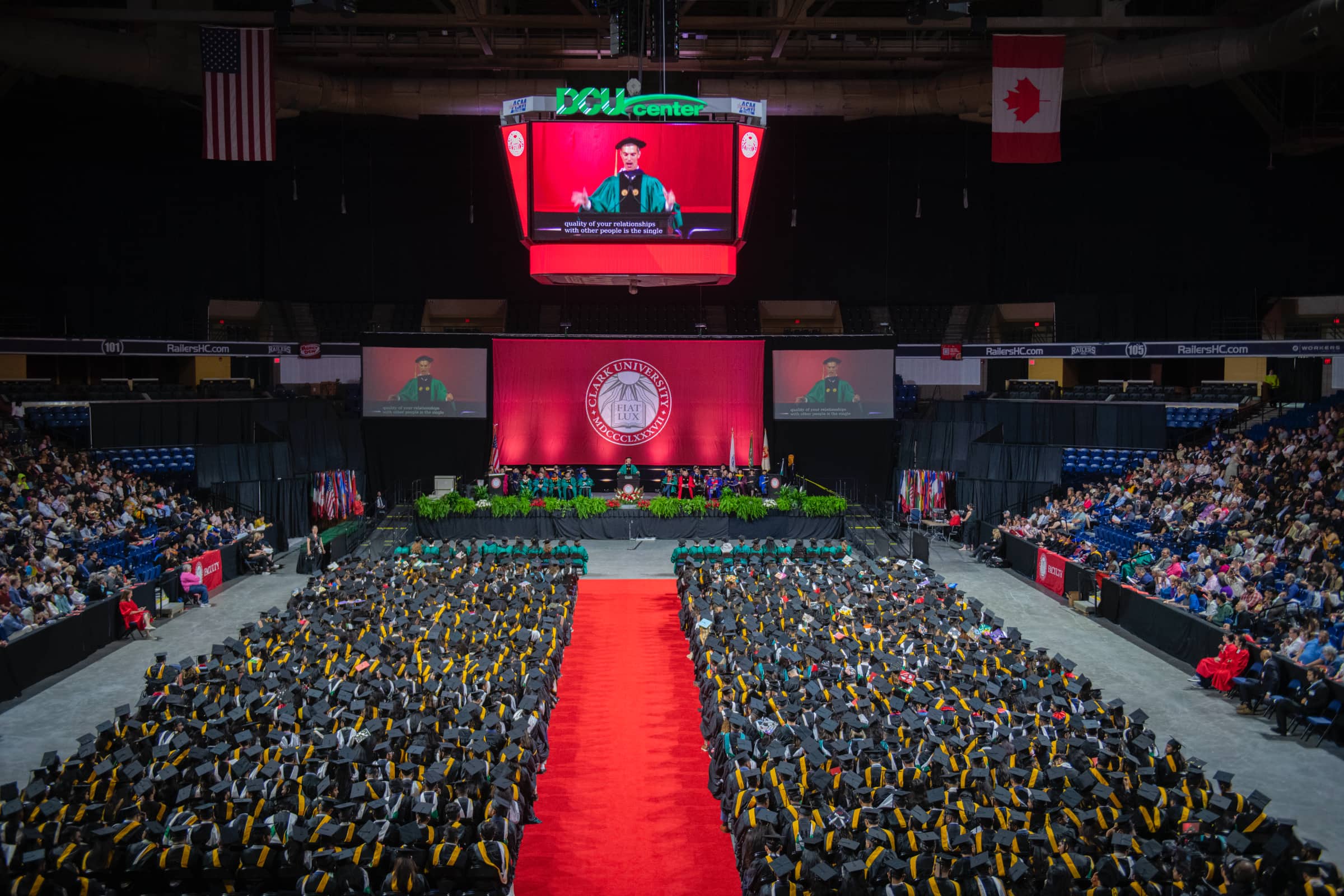 The ceremony as seen from above