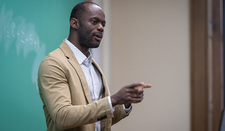 Edouard Wemy teaching a class