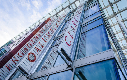 Exterior of ASEC building at Clark