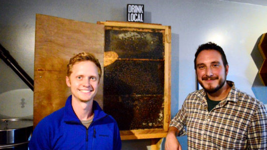 Nick Delaini and Ethan Mikesell of the Hex and Hop brewery
