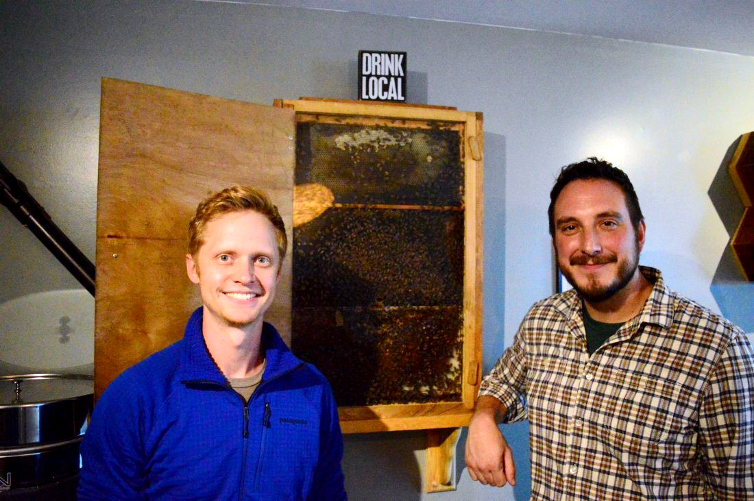 Nick Delaini and Ethan Mikesell of the Hex and Hop brewery