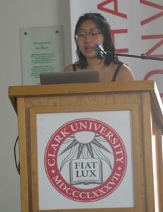 Clarissa presenting