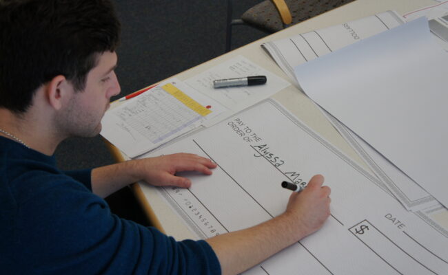 writing checks