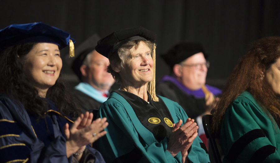 geography professors at commenceme