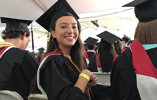 Adelaide Petov-Yoo at Commencement