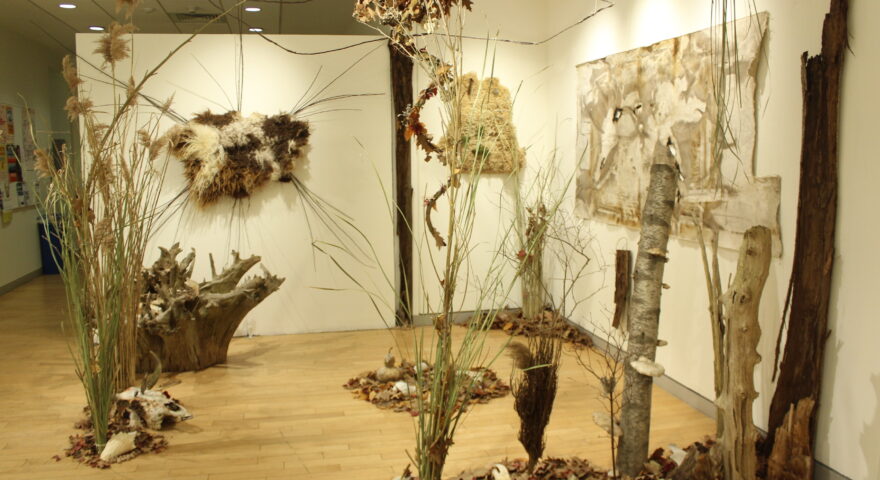student artwork installation