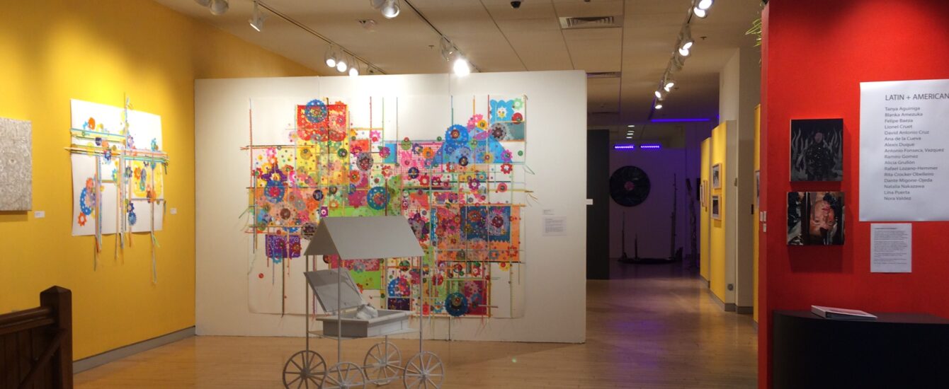 gallery space with art show