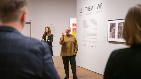 Toby Sisson in the Us Them We exhibit