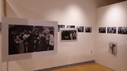 view of gallery show - Protester