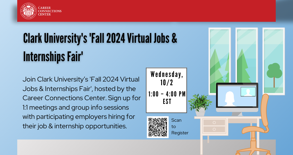 Fall 24 Internship fair flyer