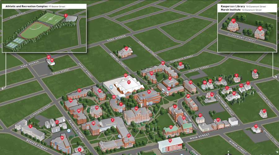campus map digital drawi