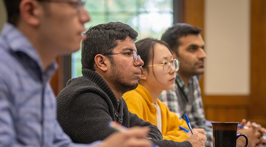 international students in classroom