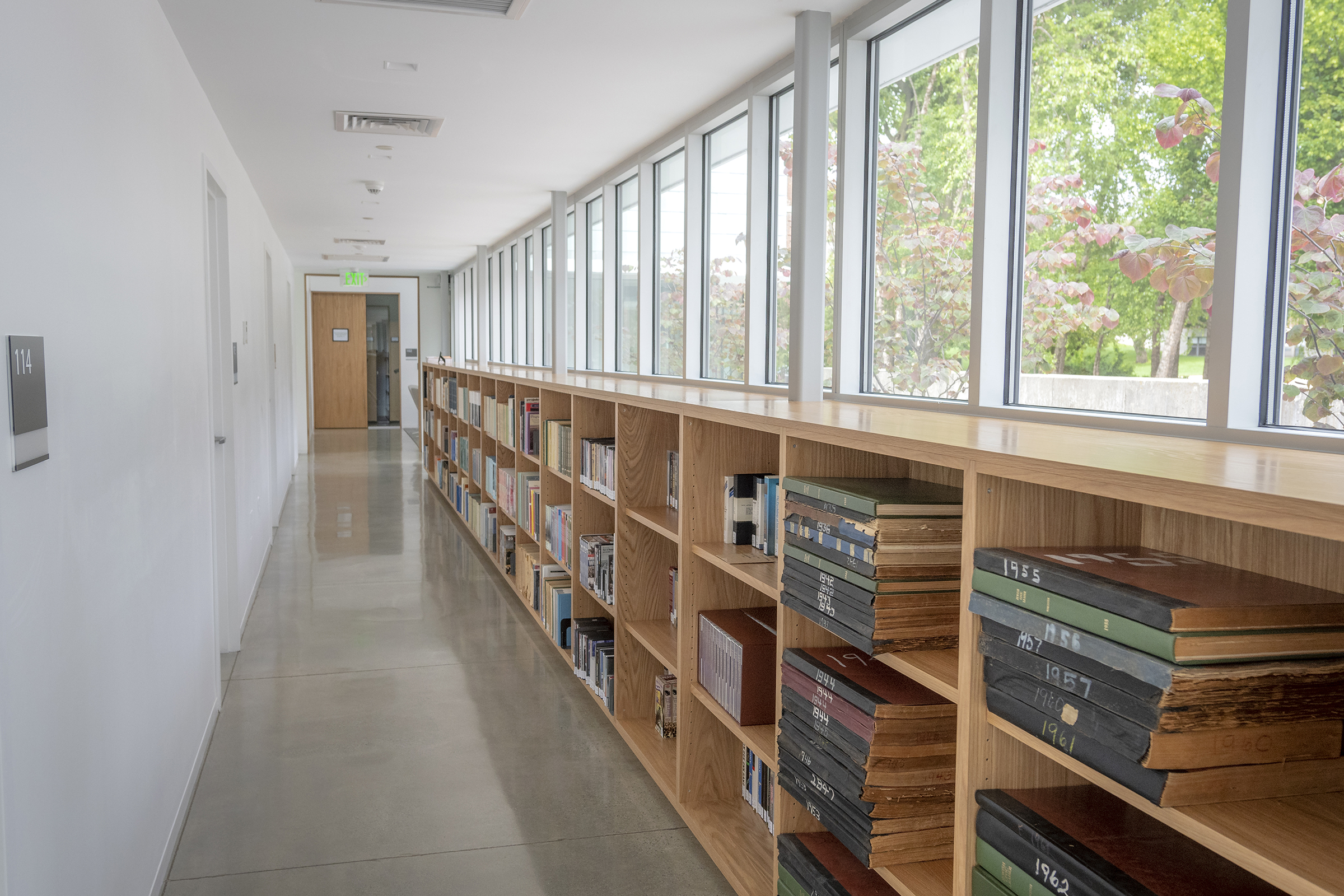 Cohen-Lasry House - hallway with books