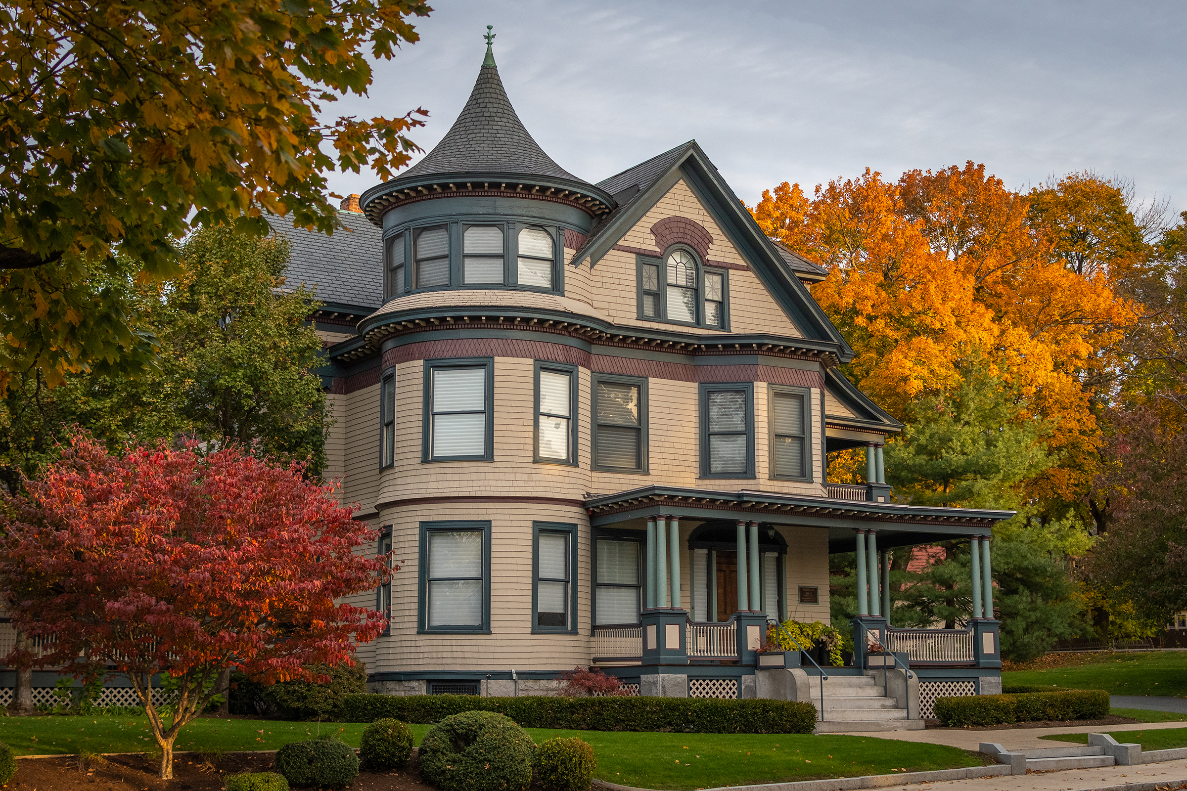 Harrington House - fall scene