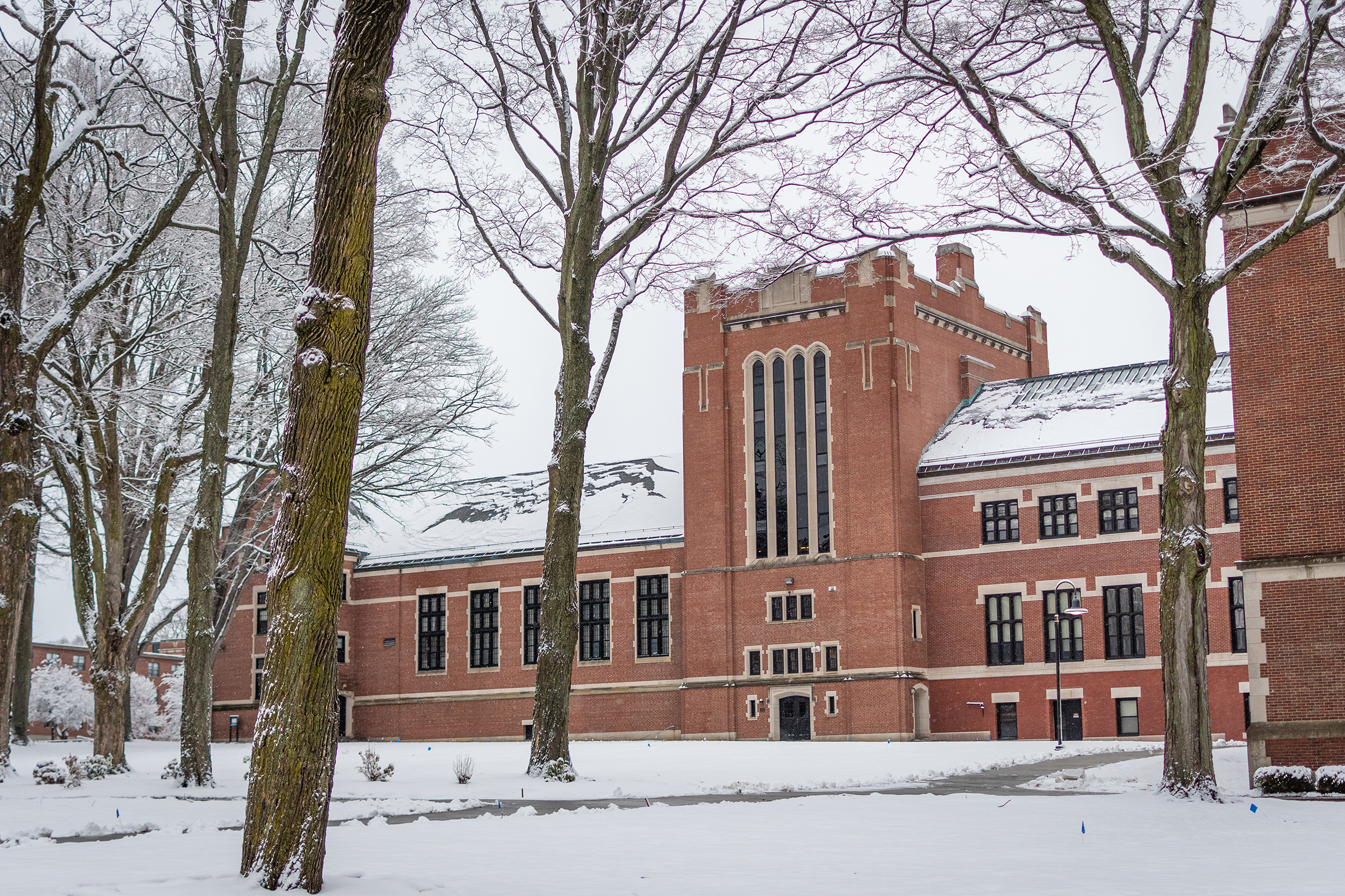Jefferson Academic Center winter scene