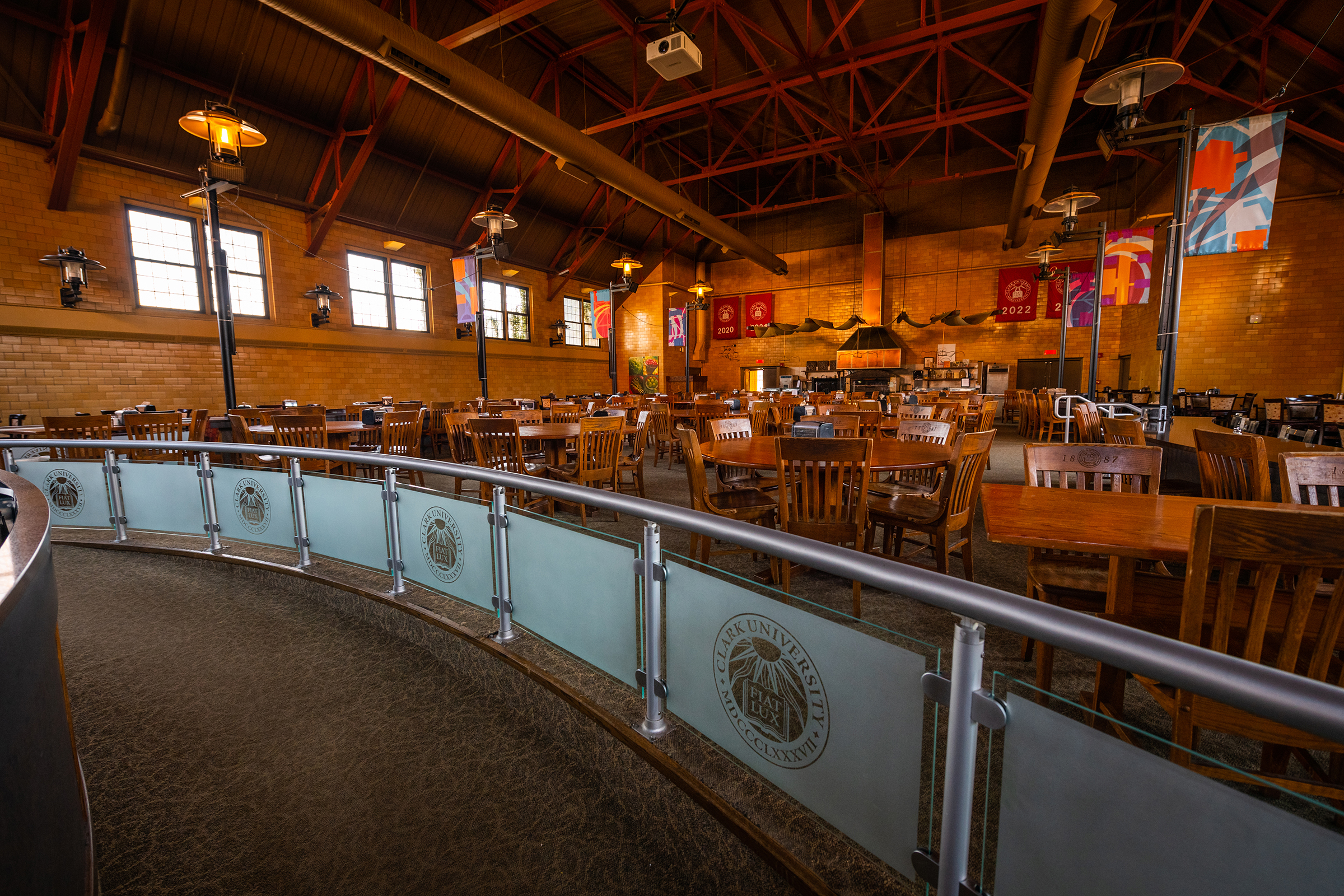 Higgins University Center - empty dining hall