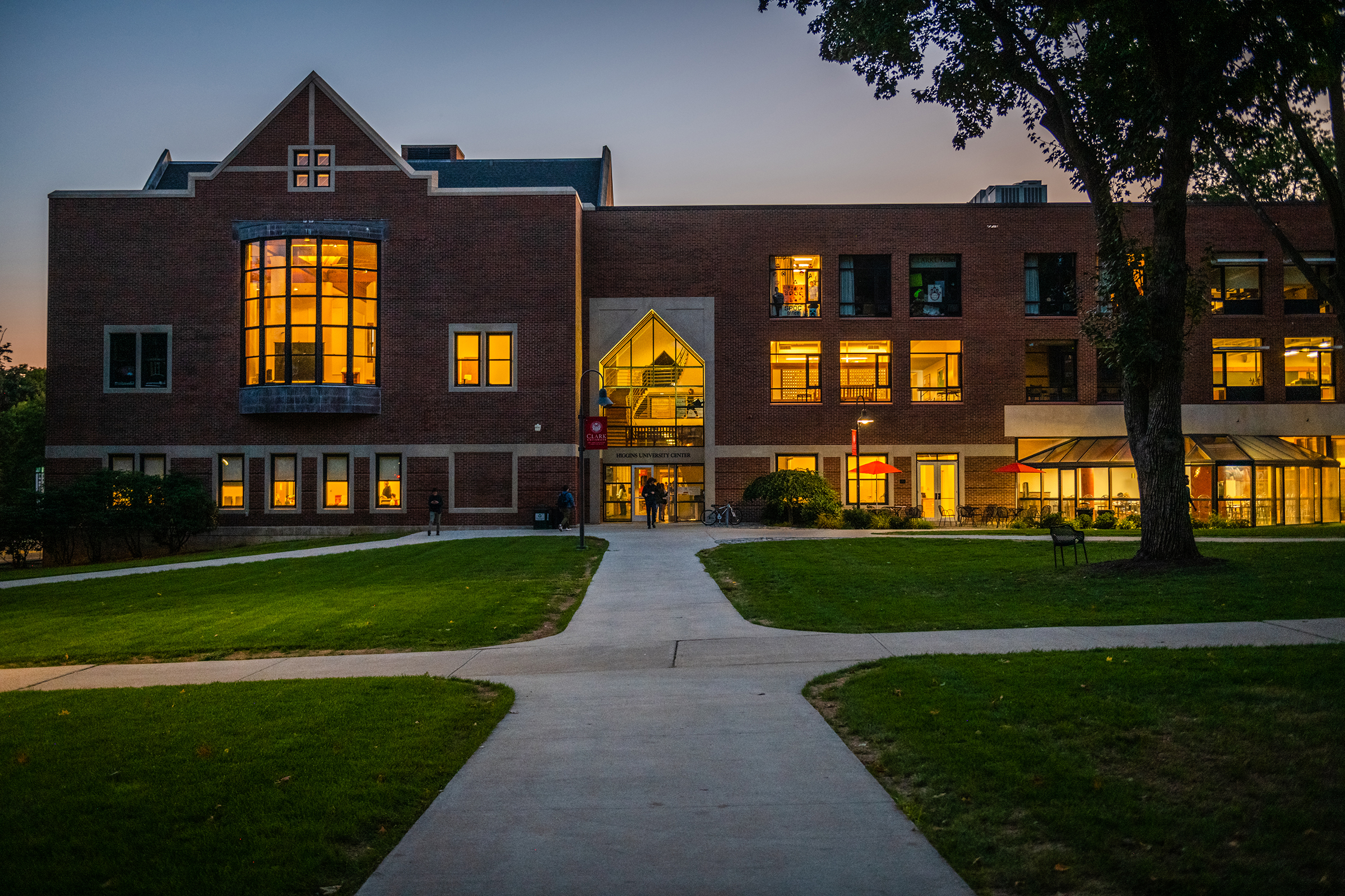 Higgins University Center - night view