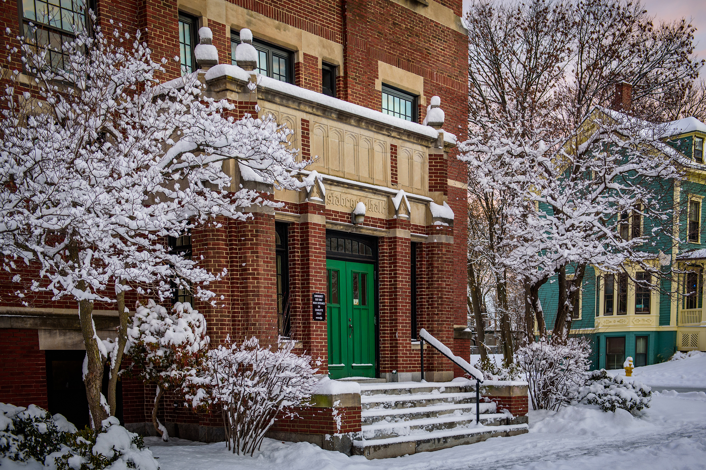 Estabrook Hall  - winter view