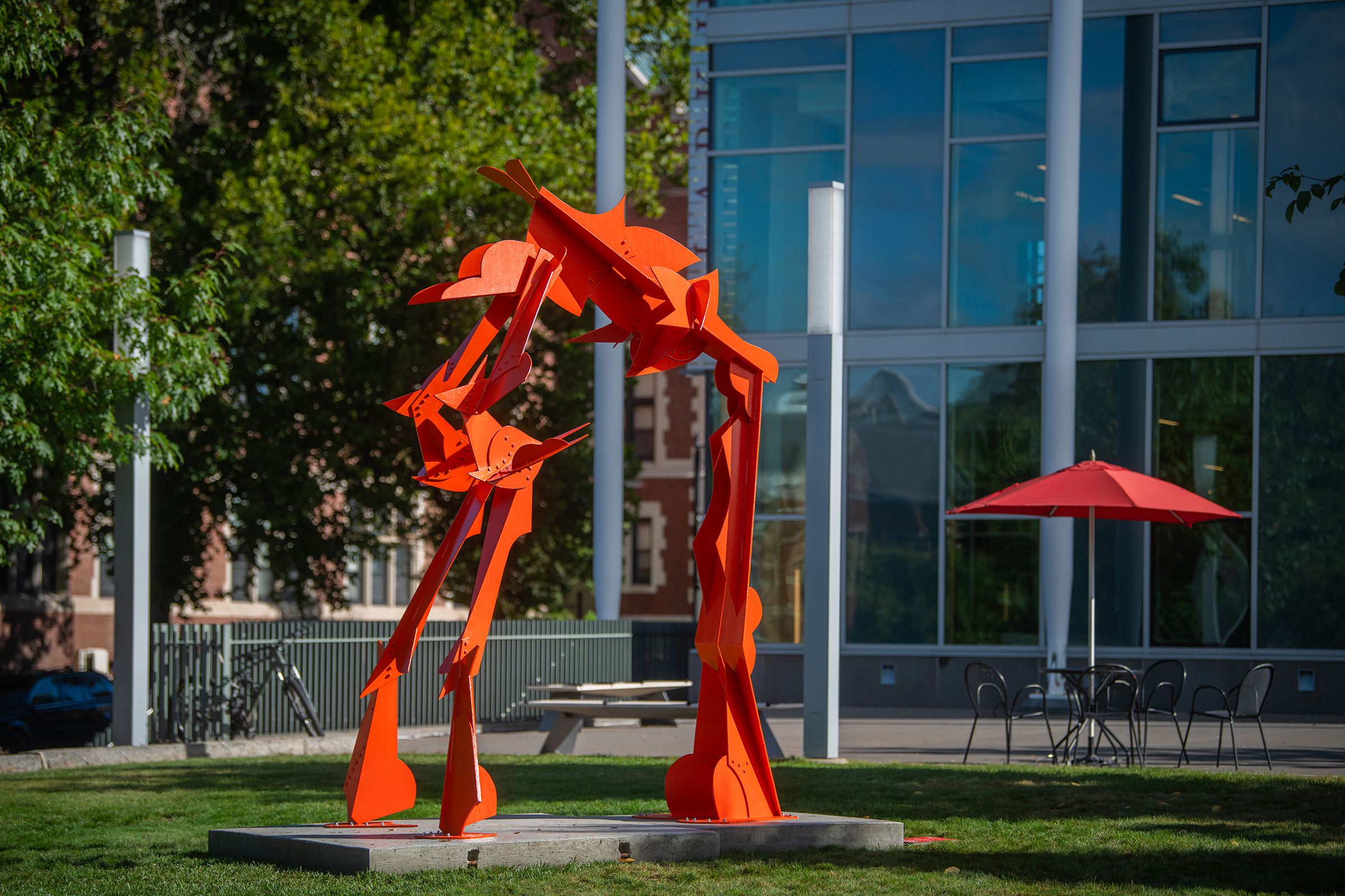 asec building - art on patio