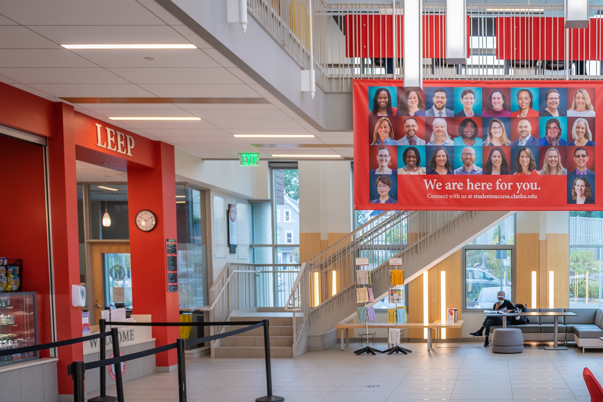 Shaich Family Alumni and Student Engagement Center (ASEC) - lobby area