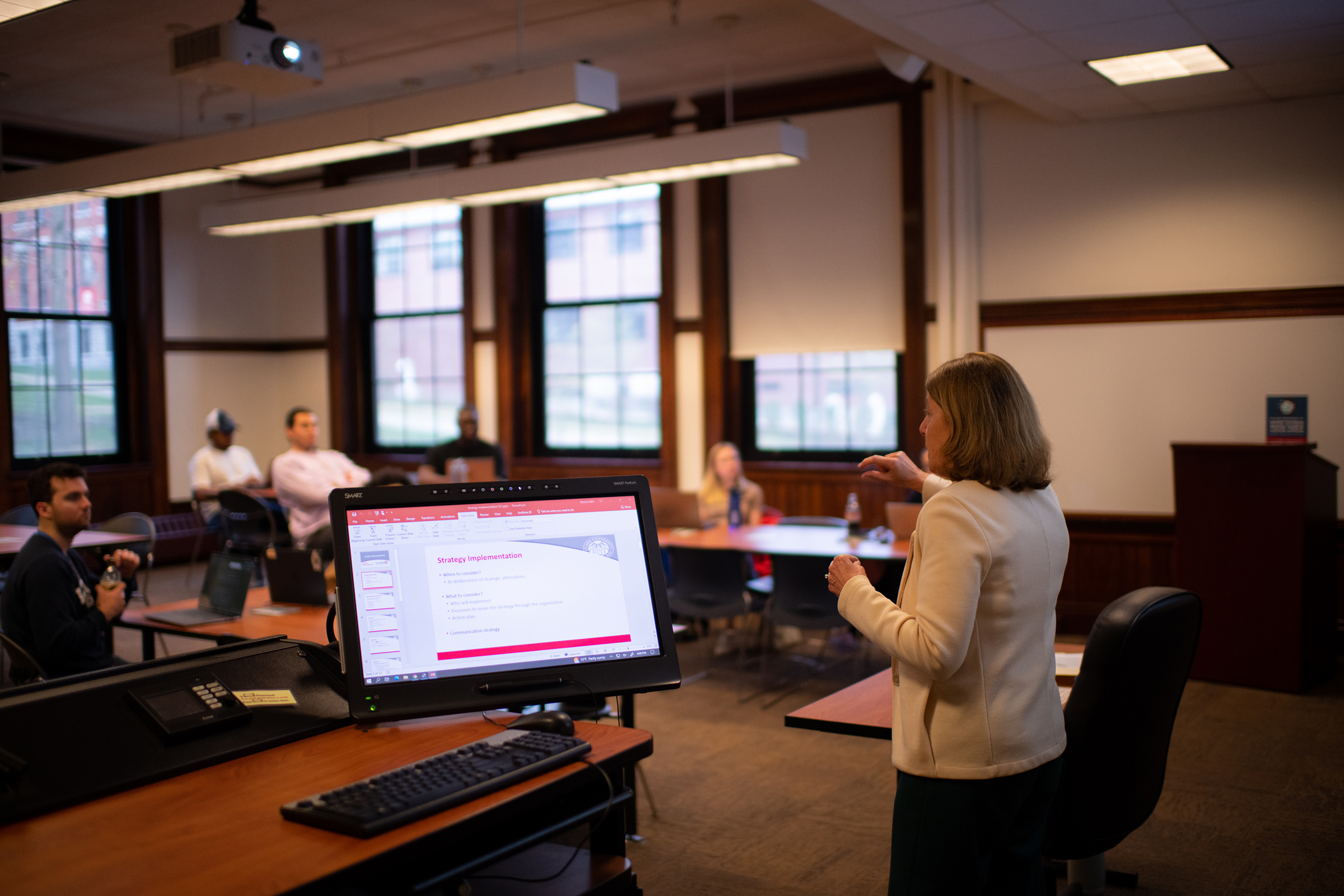 classroom in carlson hall