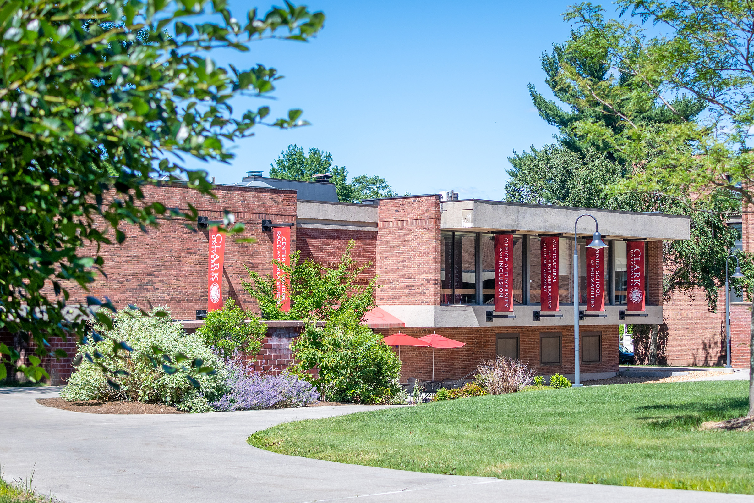 Dana Commons - outside spring view