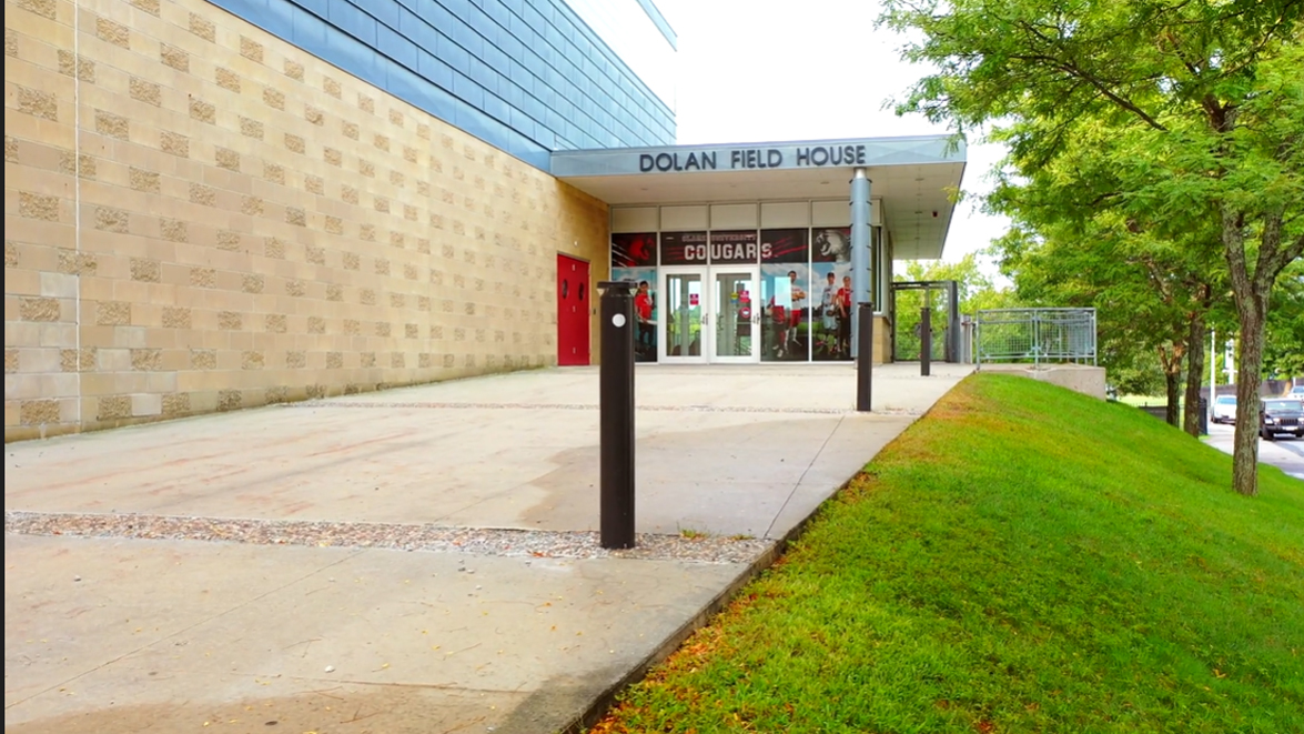 Dolan Field House - front doors