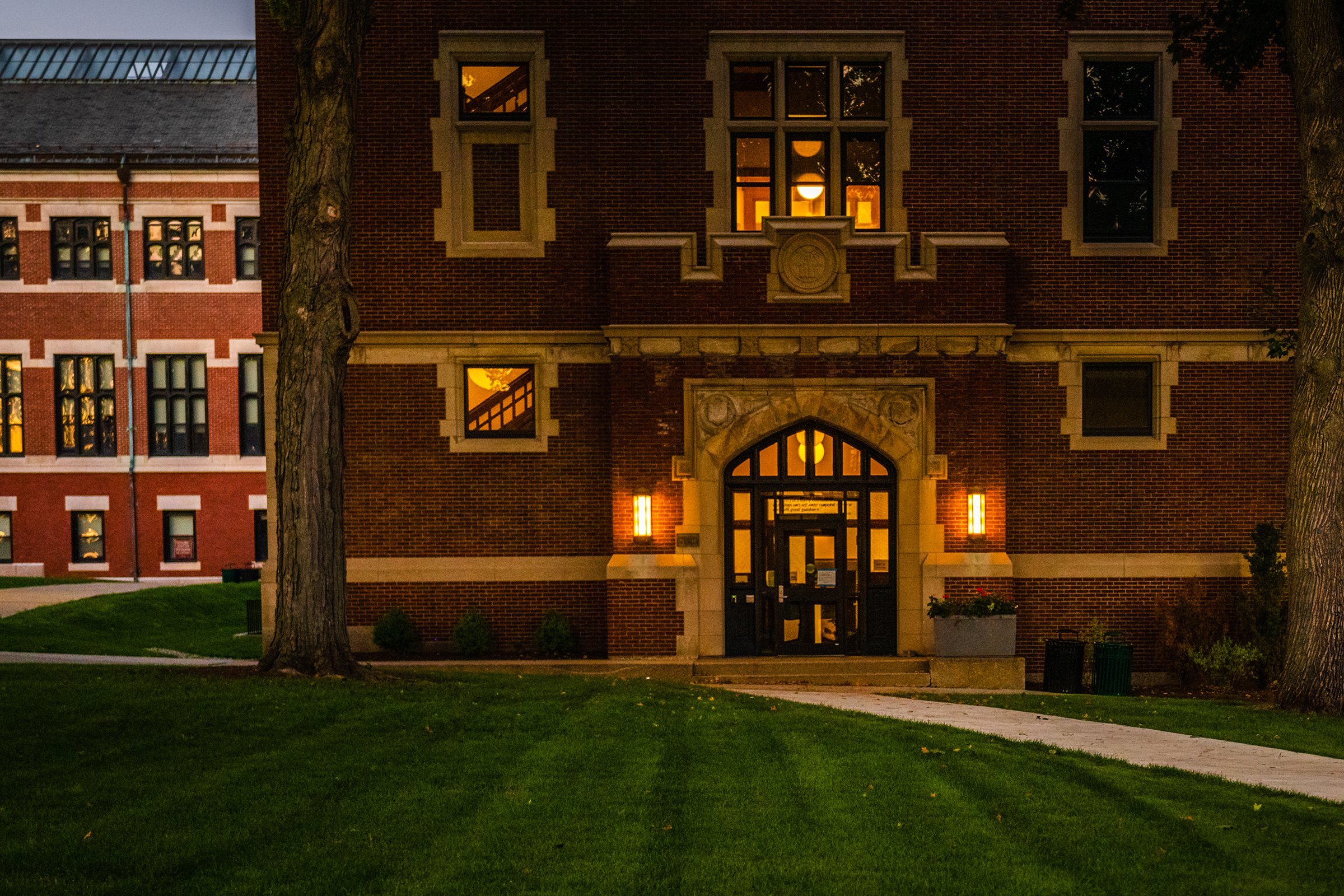 Geography Building - at night