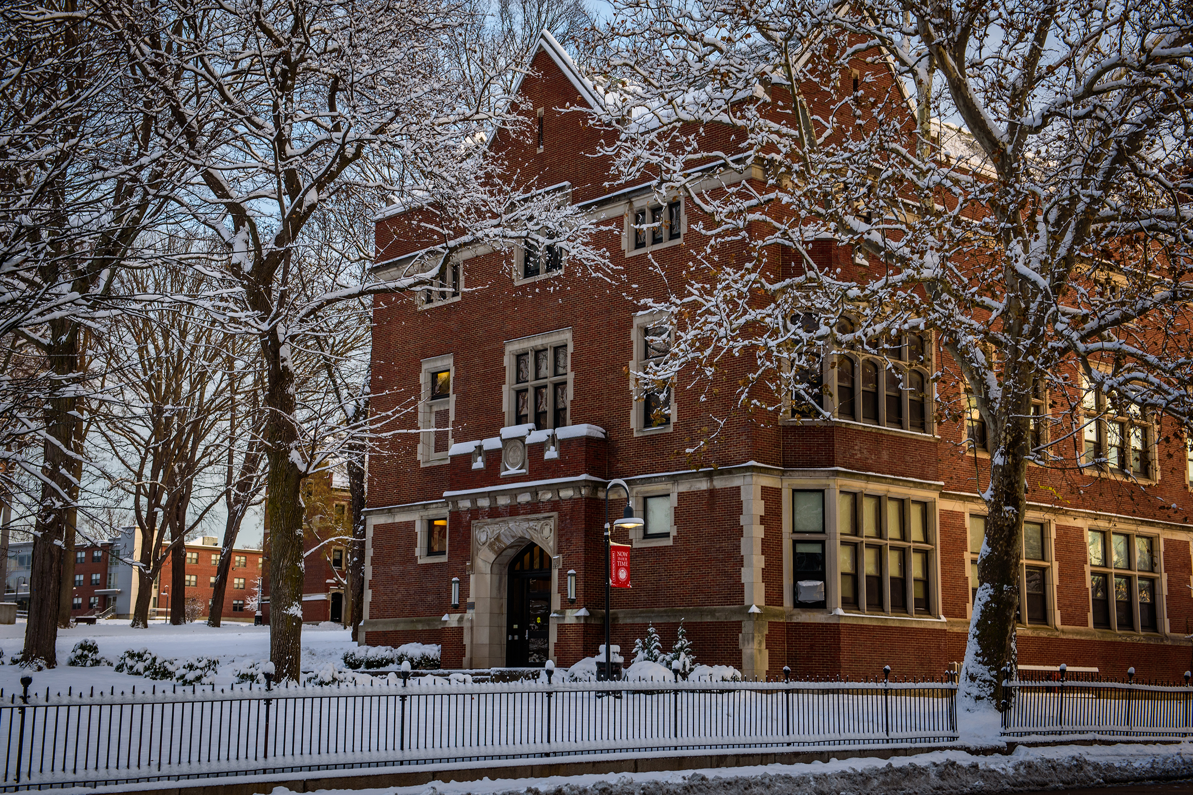 Geography Building - winter scene