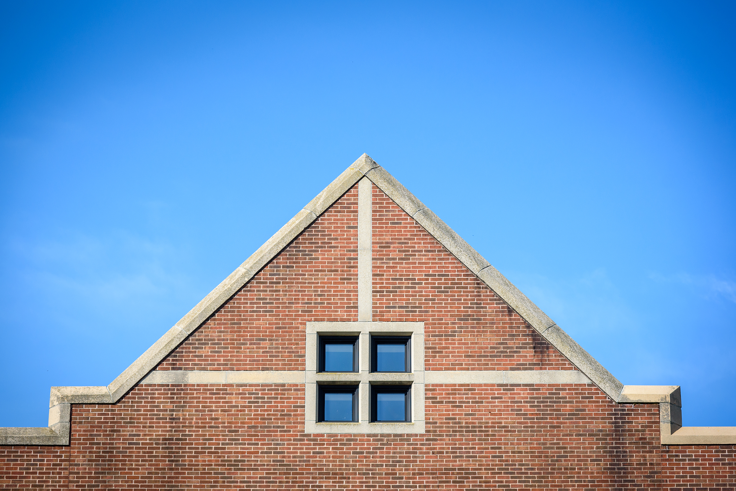 Higgins University Center - architecture of window