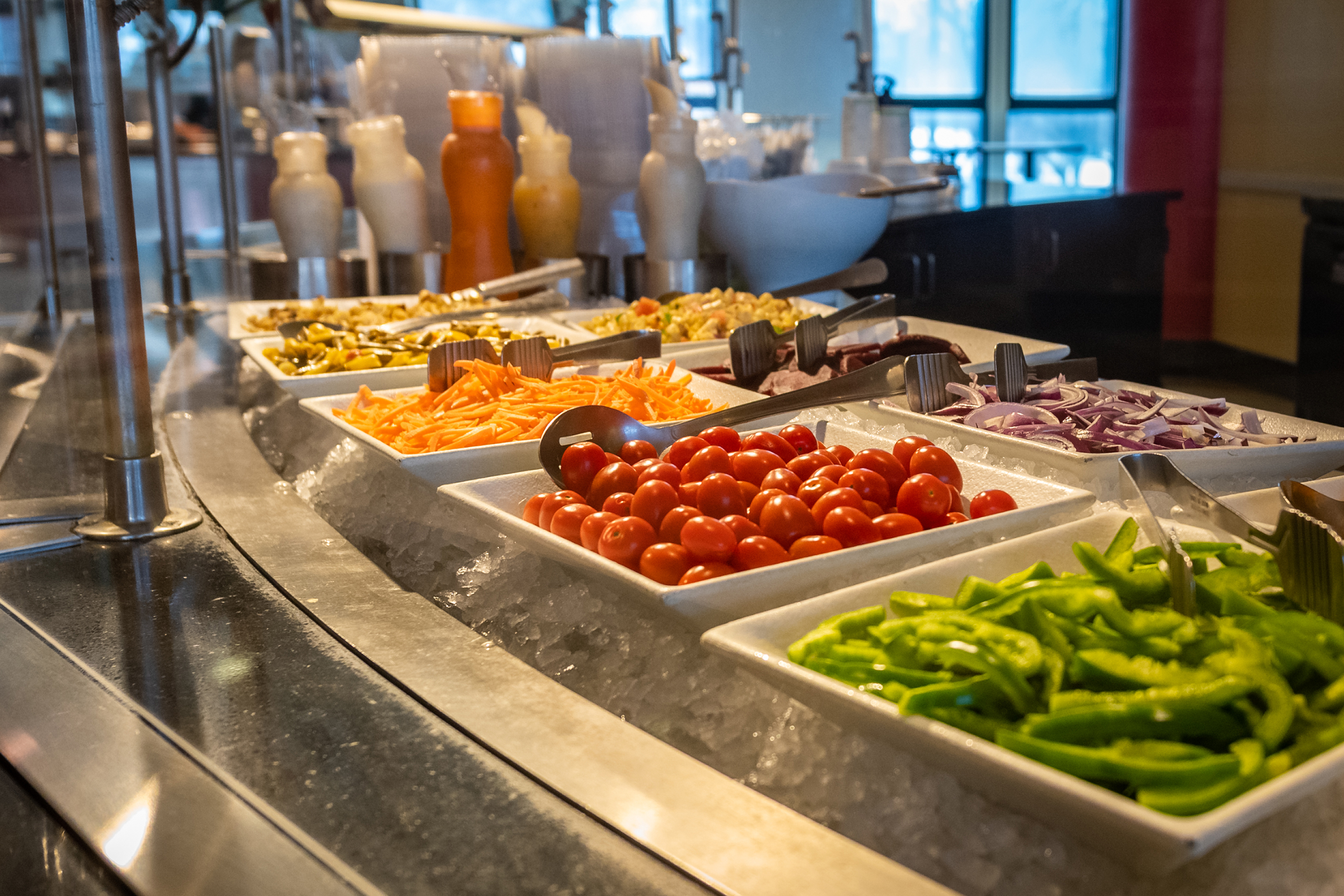 Higgins University Center - veggie display