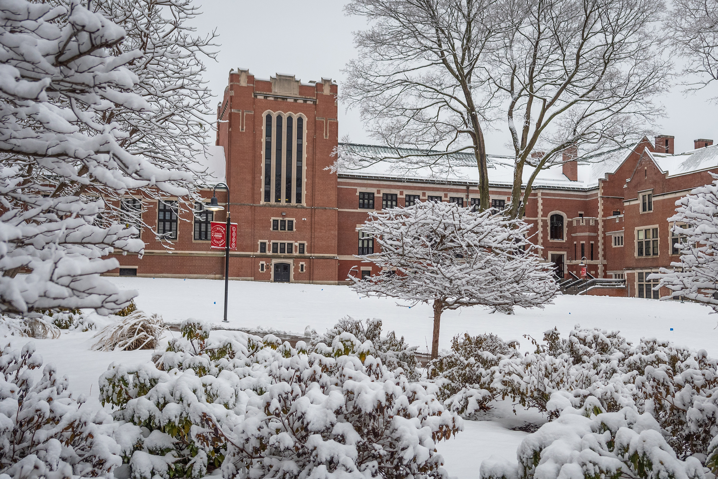 Jefferson Academic Center winter scene