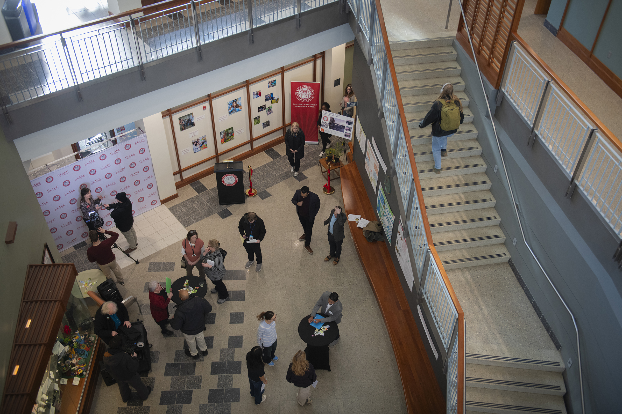 Lasry Center for BioScience staircase