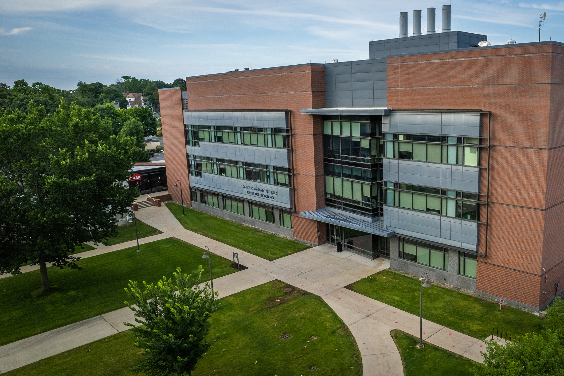 Lasry Center for BioScience aerial shot