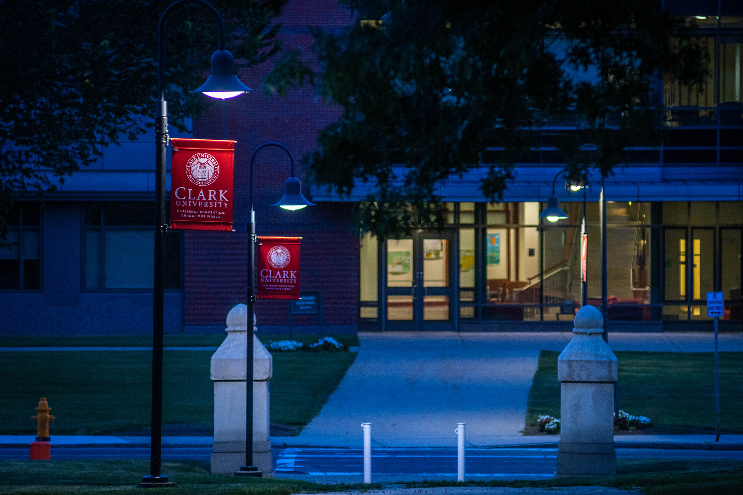 Lasry Center for BioScience night shot