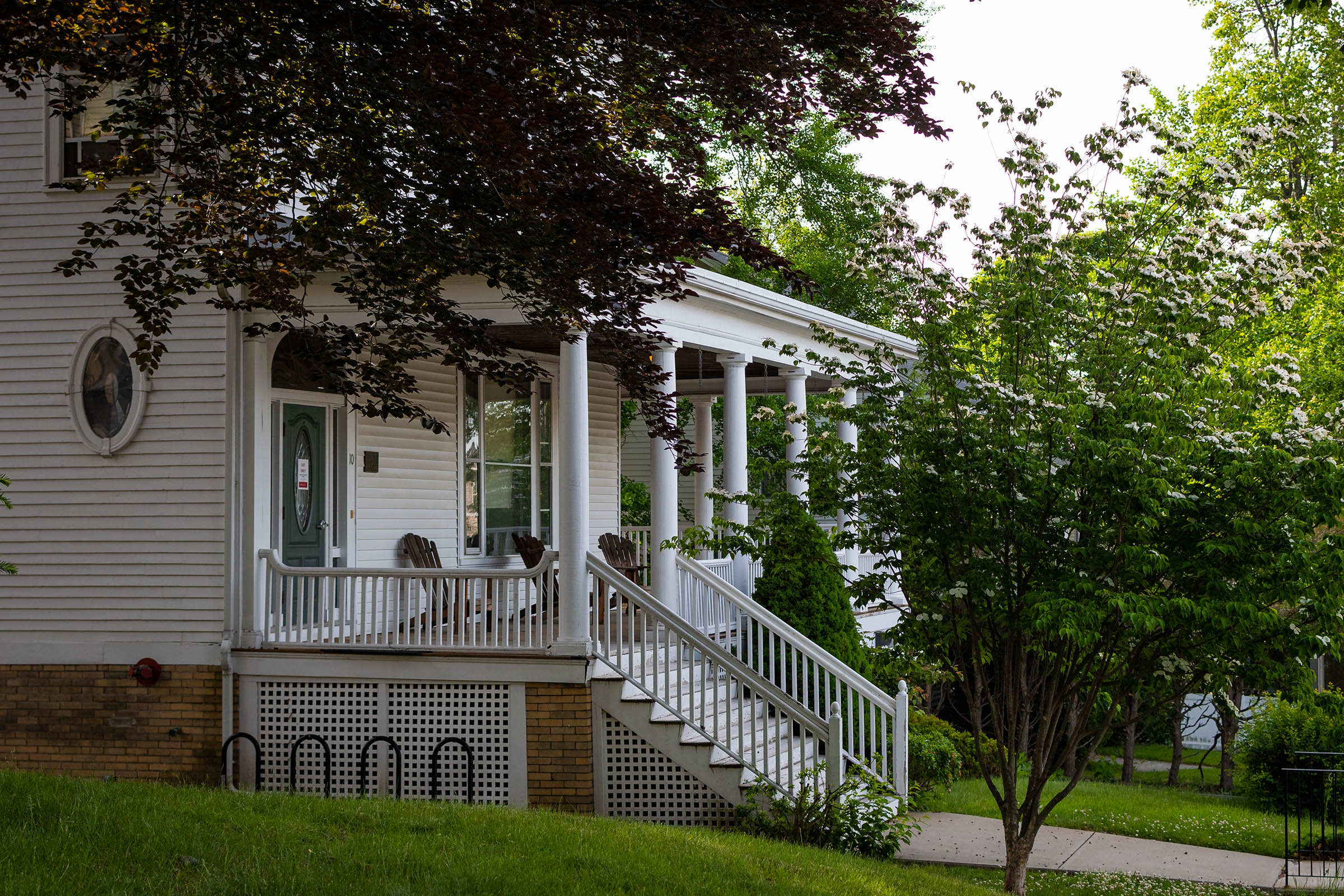 Sustainability and Social Justice House - front porch side view