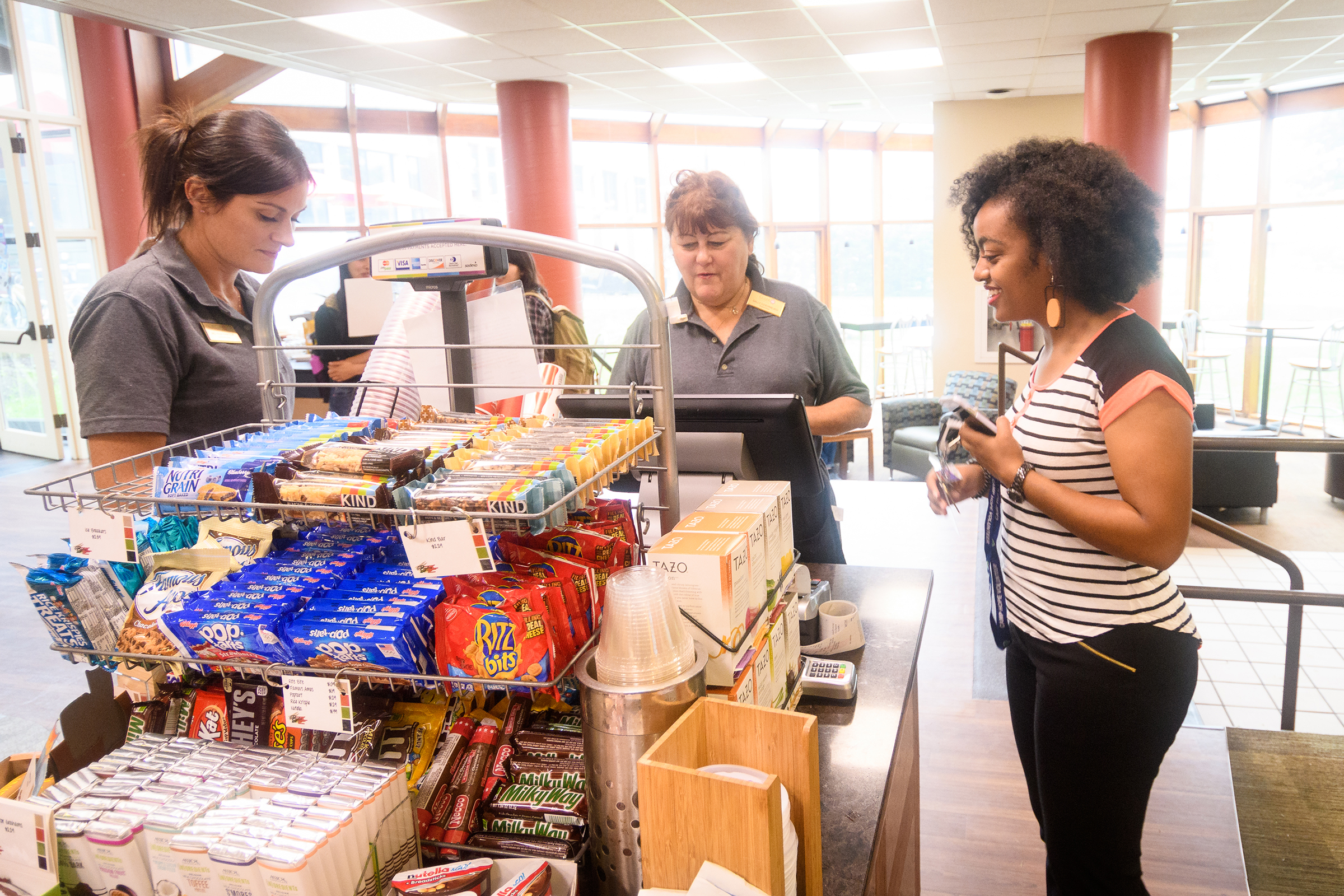 Higgins University Center - Bistro food checkout