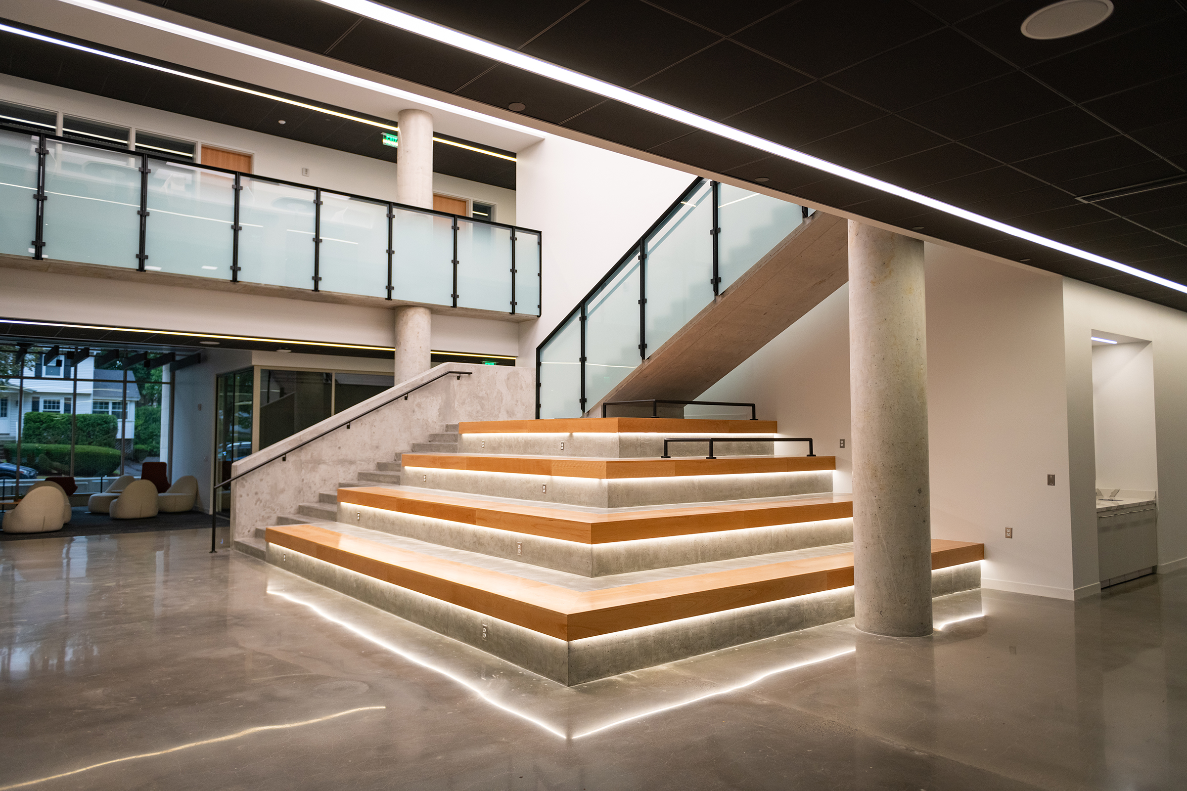 Center for Media Arts, Computing, and Design Building - inside staircase
