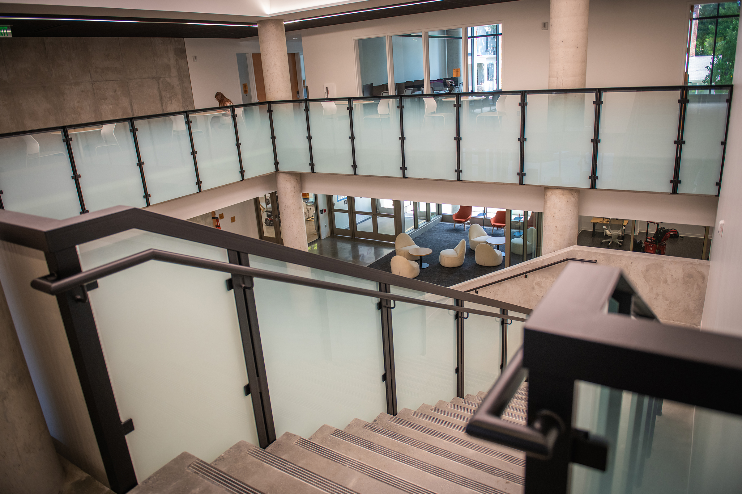 Center for Media Arts, Computing, and Design Building - inside staircase