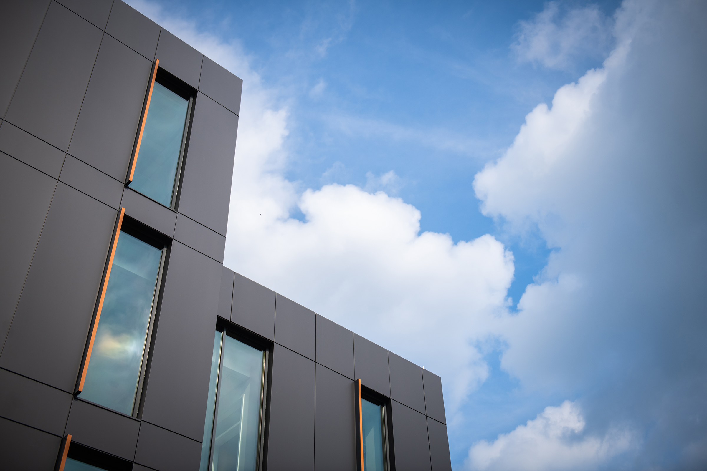 Center for Media Arts, Computing, and Design Building - windows