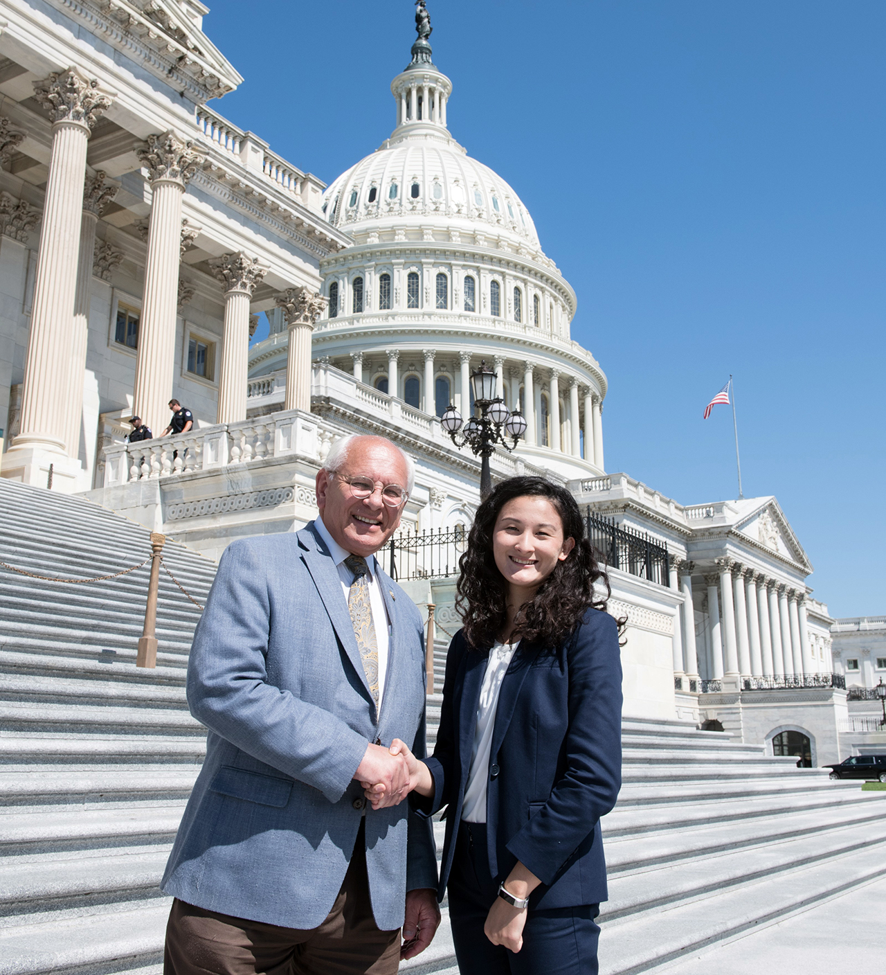 Whether in Boston, Washington or London, Sara Conroy ’20 is partial to politics