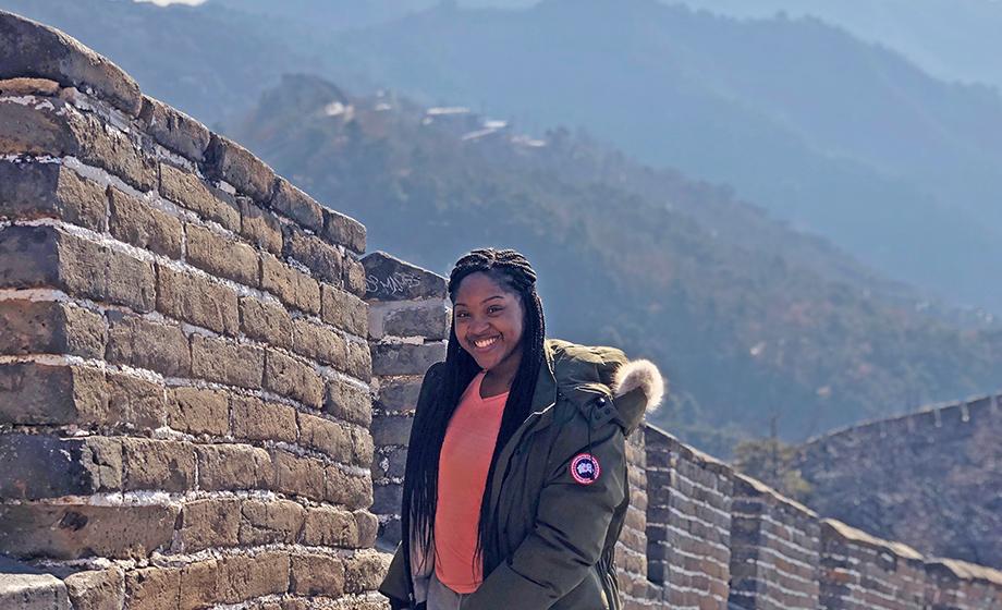 Via Clark, Tiana Golding ’19 finds her way to China — and success