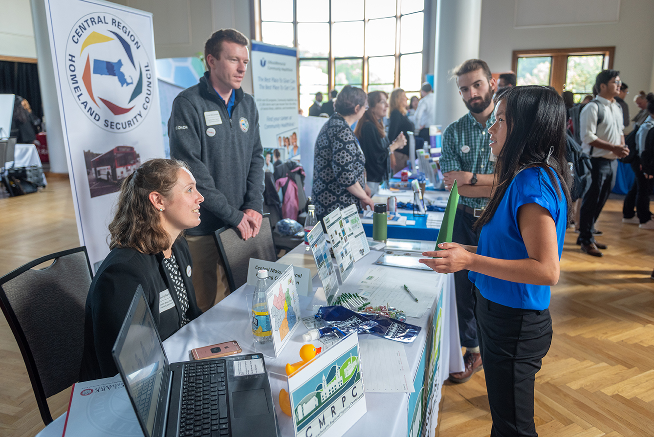Clark students meet with employers at Fall Career and Internship Fair