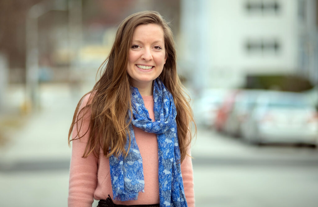 Frances Tanzer on the street